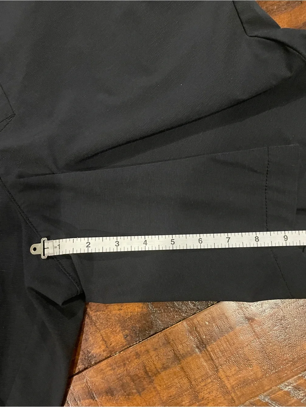 Banana Republic Black Flat-Front Performance Shorts